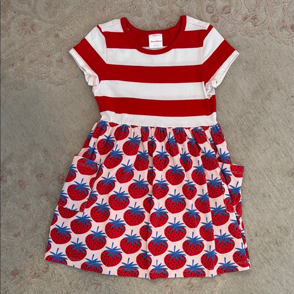 Hanna Andersson Red and White Casual Sundress